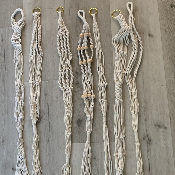 Jade Luxe‎ macrame plant hanger 7 PCs new on box bohemian beaded indoor - Picture 11 of 11